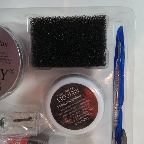 Meicoly SFX Makeup Kit X002FGGCE1 New Scar Wax Coagulate Fake Blood Spray New - Picture 10 of 12